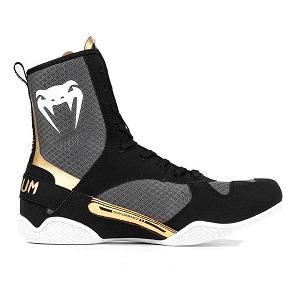 Venum - Boxschuhe Boxstiefel / Elite / Schwarz-Weiss-Gold / EU 44